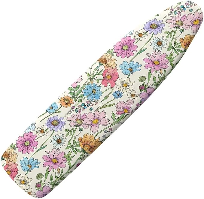 Colorful Floral Ironing Board Cover and Pad Standard Size 15x54 Padded Ironing by Vanideaoty