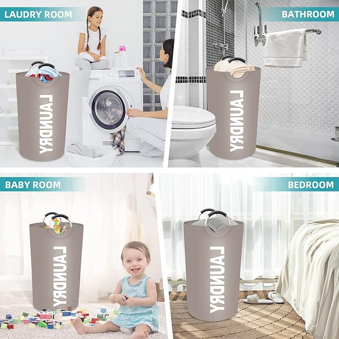 StorageRight 75L Large Laundry Basket, Laundry Hamper, Dirty Clothes Hamper - Image 6