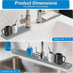 Faucet Mat for Kitchen Sink – 24"x4" Diatomite Stone Sink Splash Guard - Image 2
