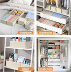 DIMJ Drawer Organizer Clothes, 15 Pack Dresser Organizer, Foldable Closet - Image 4
