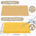 Zhengmy 100 Pieces Sponges Kitchen Compressed Sponges Bulk Natural Dish Sponge - Image 2