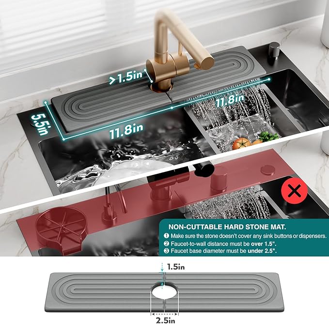 Kitchen Faucet Absorbent Mat - Image 4