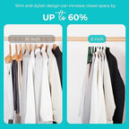 HOUSE DAY Premium Velvet Hangers 50 Pack, Non-Slip Flocked Felt Hangers - Image 6