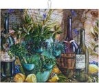 Retro Colorful Wine Flower Dish Drying Mats by Unknown