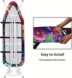 Nuxovilar Colorful Floral Pattern Ironing Board Cover, 15×54 inch, Fits Most - Image 5