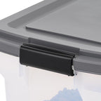 IRIS USA Dog Food Storage Container 58 lbs, Attachable Wheels, & Included Scoop - Image 9