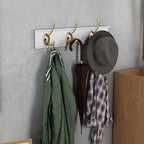 IBosins 32 Pack Antique Brass Coat Hooks Wall Mounted - Image 5