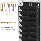 20-30 Pairs Over the Door Shoe Organizer, 10-Tier Door Shoes Rack, Handing - Image 8