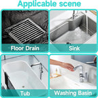 30 Pack Disposable Shower Drain Hair Catcher Shower Drain Mesh Stickers - Image 4