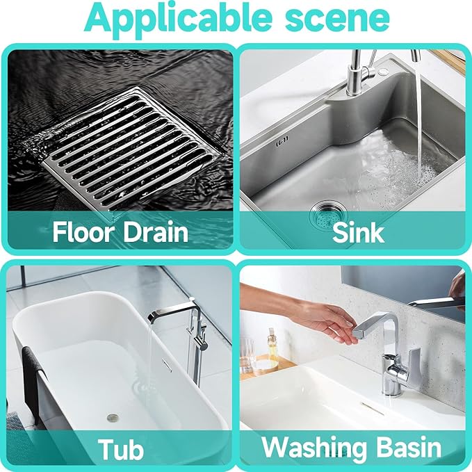 30 Pack Disposable Shower Drain Hair Catcher Shower Drain Mesh Stickers - Image 4