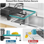 GSlife Large Dish Drying Rack 2 Tier, Expandable Kitchen Dish Drainer - Image 8