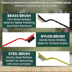 8 Pcs Crevice Cleaning Brush Set – Hard Bristle Cleaning Tools - Image 5