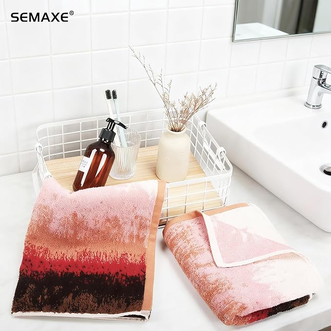 SEMAXE 12 Pack Hand Towels for Bathroom, 100% Cotton Towels - Image 8