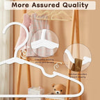 VTRIN Baby Hangers 100 Pack Large Capacity Hard Plastic Kids Hangers Suitable - Image 4