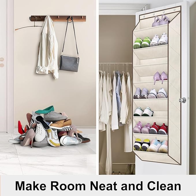 SLEEPING LAMB Over The Door Shoe Organizer - Image 6