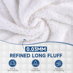 Coral Velvet Washcloths Bulk -100 Pack, Highly Absorbent and Soft White Face - Image 3