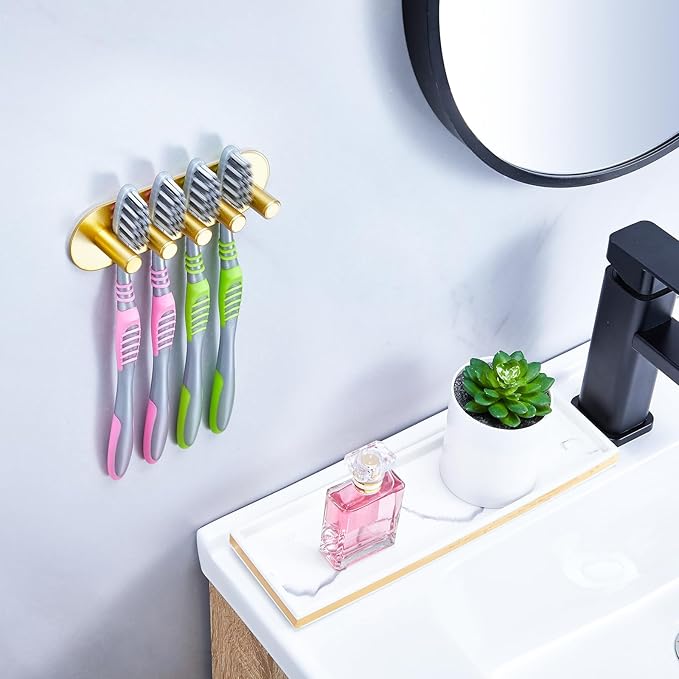 Electric Toothbrush Head Holder, Toothbrush Holders Wall Mounted, Adhesive - Image 4
