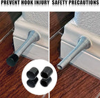20 PCS Black Door Stop Caps, 0.39 Inch Rubber Tips, Door Stopper Protection - Image 3