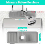 14.6'' Faucet Mat for Kitchen Sink Kitchen Sink Splash Guard Silicone Kitchen - Image 2