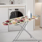 Flower Heavy Duty Ironing Board Cover and Pad Stretch Thick Padding Scorch & - Image 2