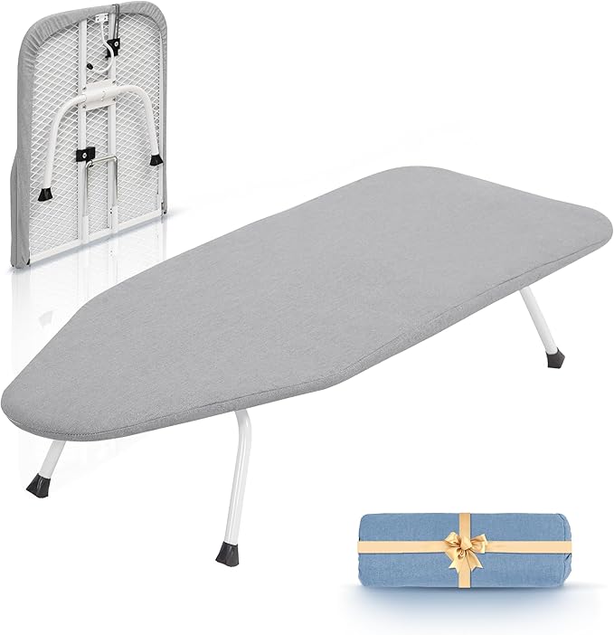 STORAGE MANIAC Tabletop Ironing Broad, All Iron Frame Mini Folding Ironing Broad by STORAGEMANIAC