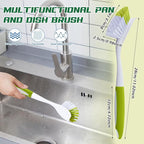 Hsei 20 Pcs Light Green Kitchen Scrub Dish Brush Bulk - Image 2