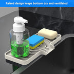Sponge Holder for Kitchen Sink, Dish Sponge Holder & Soap Tray - Image 4