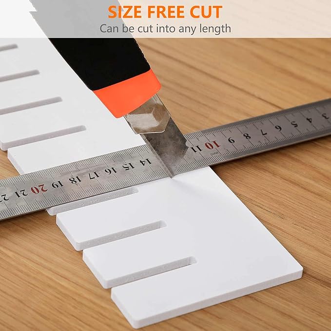 12Pcs Drawer Dividers, 18.5"x4.3", DIY Drawer Separators, Large Adjustable - Image 5