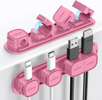 6 Pack Magnetic Cable Clips, Laitver Cord Organizer Holder Strong Adhesive Desk by Unknown