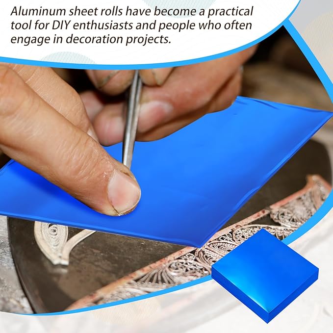 150 Packs Aluminum Metal Crafts DIY Foil 6 Inch x 6 Inch x 0.07 mm Thick - Image 4