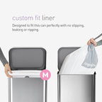 simplehuman Code M 200 Count, Dispenser Pack Custom Fit Liners, Drawstring - Image 3