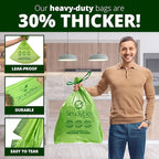 Simply Bio 13 Gallon Compostable Trash Bags Liners Drawstring, Heavy Duty Extra - Image 4