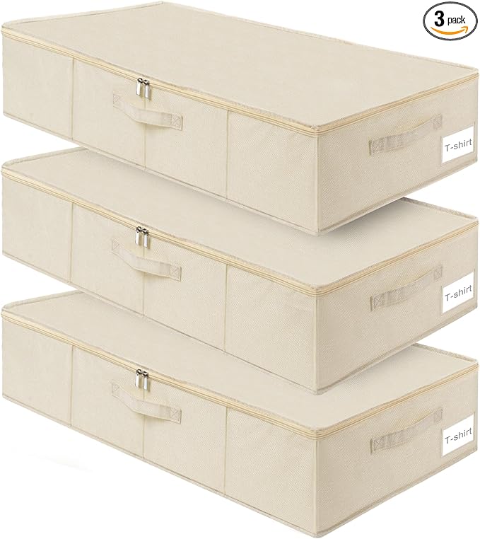 punemi Underbed wedding dress storage box, 2 Pack Clothing Storage Bags by Punemi