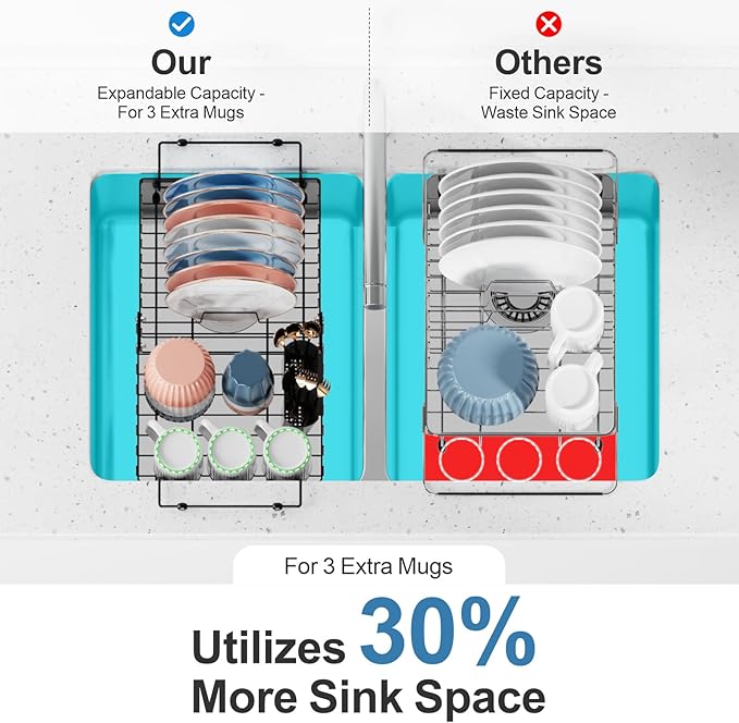 iSPECLE Expandable Dish Drying Rack - Image 5