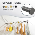 SAYAYO Coat Hooks Wall Mounted, Towel Hooks - Image 6