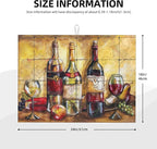 Retro Wine Drinks Pattern Dish Drying Mats - Image 2