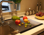 Ahyuan Roll up Dish Drying Rack Over The Sink Kitchen Roll up Sink Drying Rack - Image 2