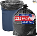 Reli. SuperValue 40-45 Gallon Trash Bags | 125 Count | Made in USA | Heavy Duty by Reli