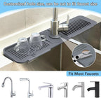 5° Slope Kitchen Sink Faucet Mat, Kitchen Sink Splash Guard, Silicone Material - Image 4