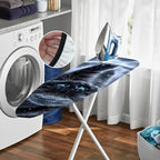 Nuxovilar Snowy Black Cat with Blue Eyes Ironing Board Cover, 15 * 54inch - Image 6