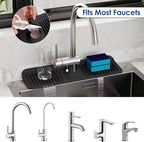 17.7 Inch Silicone Faucet Mat for Kitchen Sink Splash Guard - Image 4