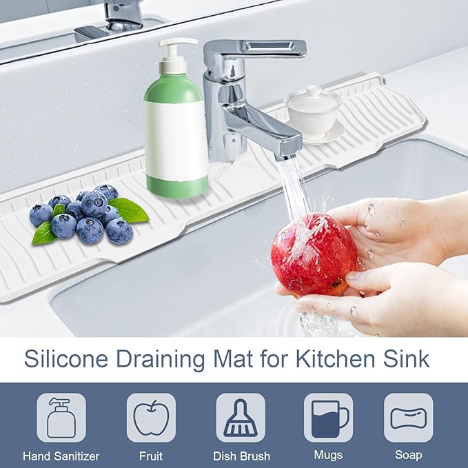 Faucet Guard - 90 Foldable Draining Mat - Image 3
