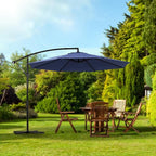 Backyard Expressions 10FT Cantilever Patio Umbrella – Outdoor Offset Hanging Umbrella with Smooth Crank, Tilt Adjustment & UV Protection – Heavy-Duty Steel Frame (Base Not Included) - Image 4