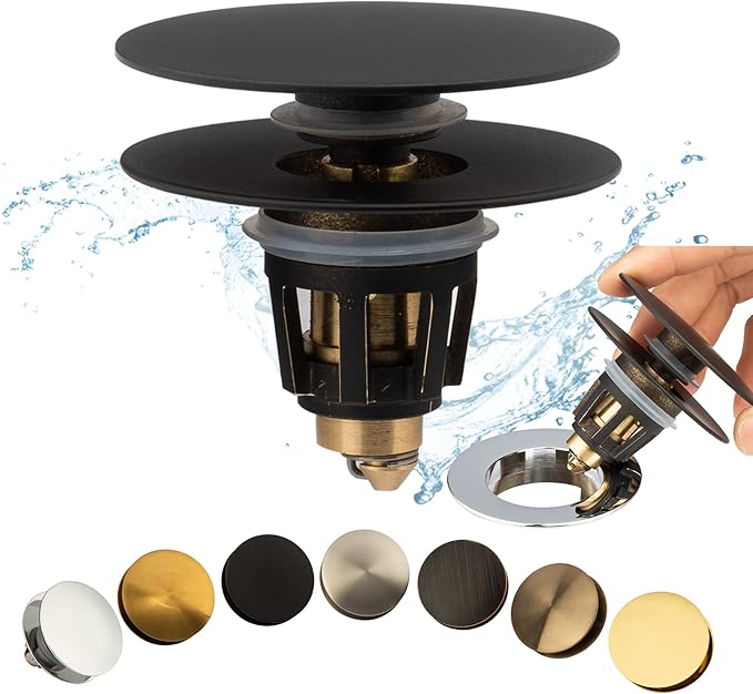 Artiwell Universal Bathroom Sink Drain Stopper, Fits Most Pop-Up Drains by Artiwell