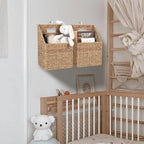 Wicker Hanging Storage Baskets, Seagrass Basket, Wall Decor Baskets, Seagrass - Image 3