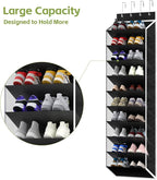 KEEPJOY 10 Tiers Mesh Over Door Shoe Organizer Storage, Hanging Shoe Holder - Image 5