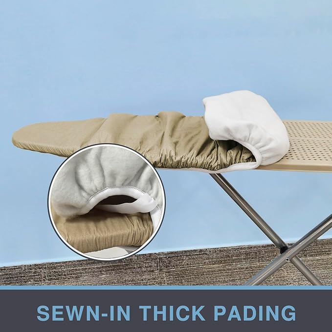 Ironing Board Cover and Pad, Standard Size 15x54, Thick Padding, Elastic Edge - Image 4