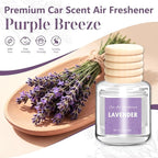 AROIC Car Air Freshener Diffuser Set, 6 Pack Lavender Natural Slow-Release - Image 4