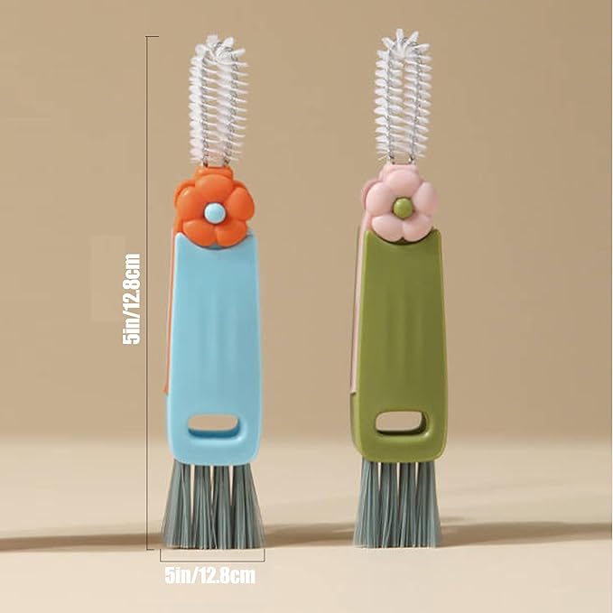 3 in 1 Cup Lid Gap Cleaning Brush Multifunctional Bottle Cleaning Brush - Image 5