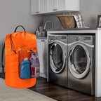 Laundry Bag with Shoulder Straps and Mesh Pocket Laundry Backpack Large - Image 6